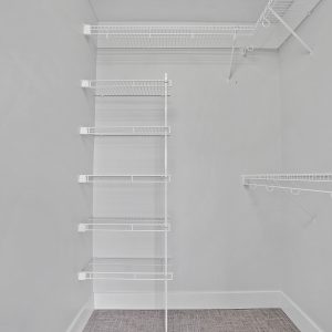 Empty walk-in closet