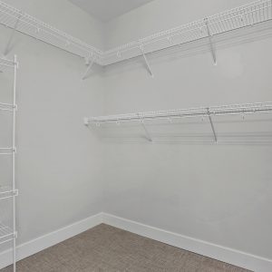 Empty walk-in closet