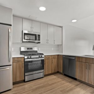 Empty model unit's kitchen