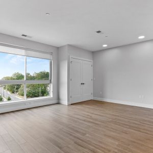 Model unit empty room