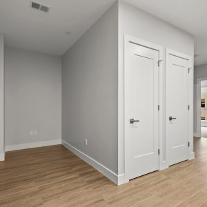 Model unit empty living area